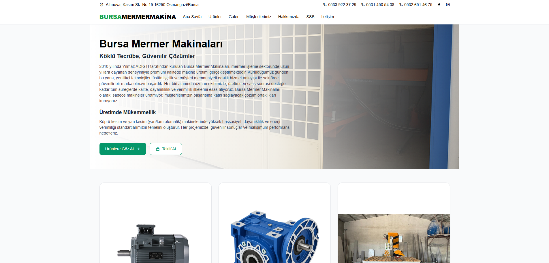 Bursa Mermer Makina